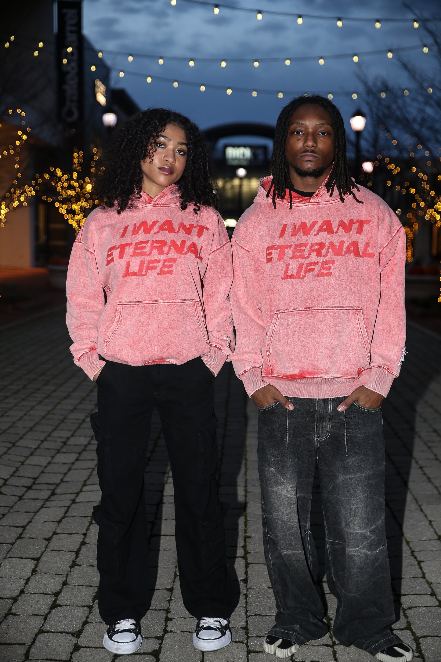 ETERNAL LIFE HOODIE "CORAL WASH"