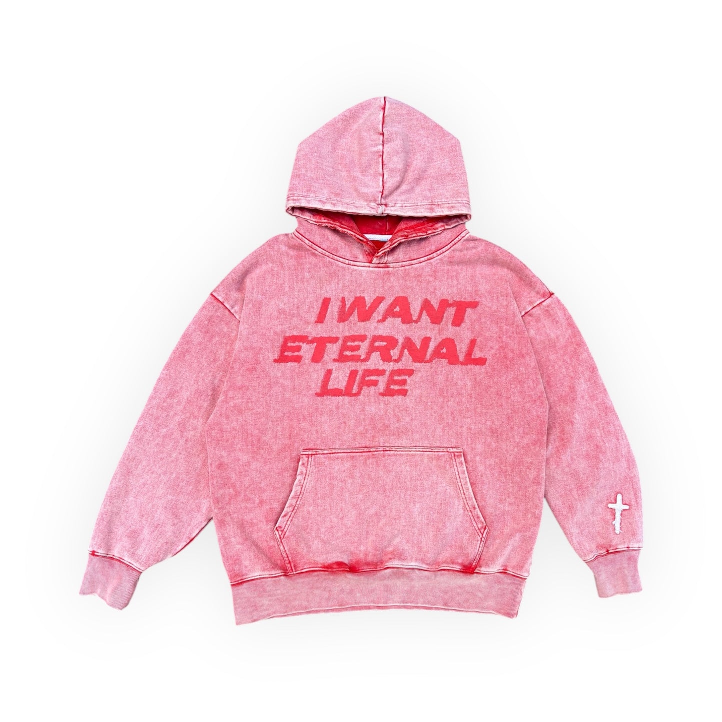 ETERNAL LIFE HOODIE "CORAL WASH"
