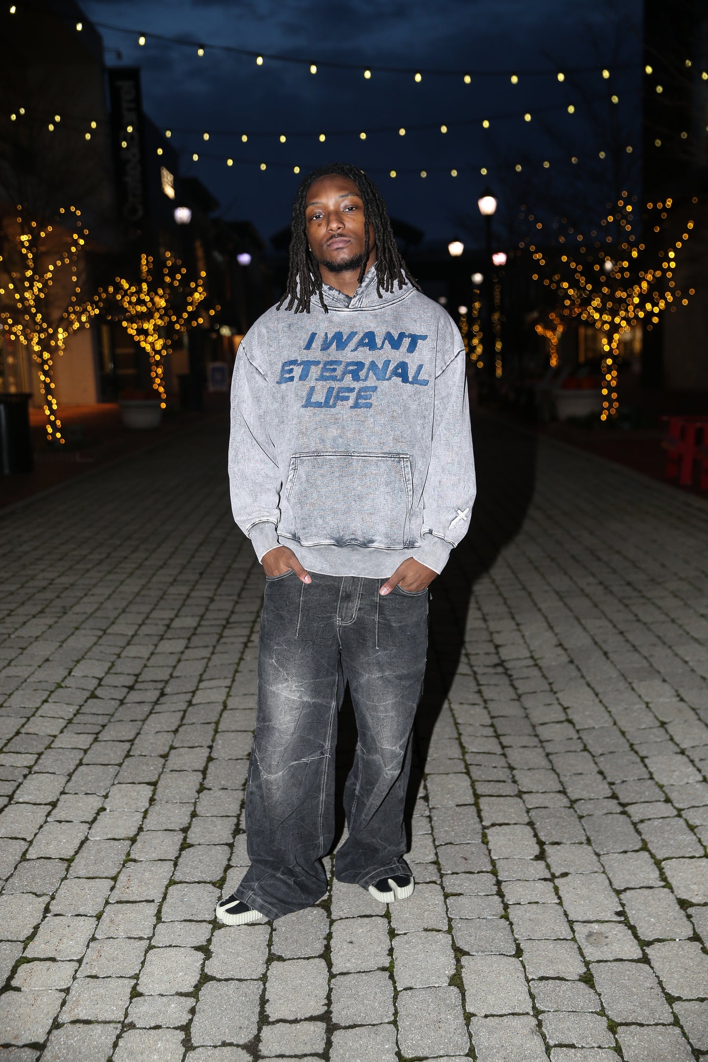ETERNAL LIFE HOODIES "STONE WASH"